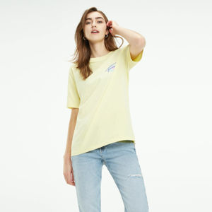 Tommy Jeans dámské žluté tričko Circle